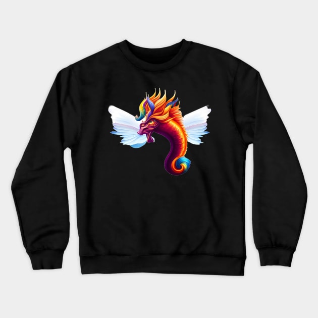 Dragon Fish Crewneck Sweatshirt by Salaar Design Hub